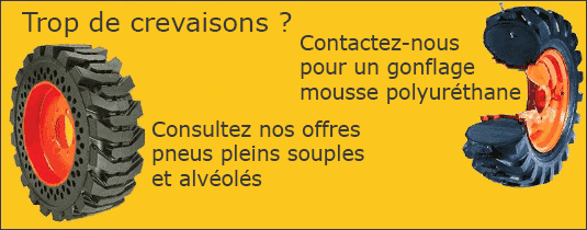 Trop de crevaisons ?  Contactez-nous pour un gonflage polyuréthane Consultez nos offres pneus pleins souples et alvéolés - Tél. 01.46.41.01.04 (8h-20h)