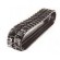 Chenilles renforcées caoutchouc (la paire) 400x72.5R - 74 maillons