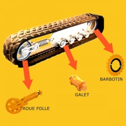 Barbotin pour mini pelle Yanmar B25V /VCR /V-A Barbotin pour mini pelle Yanmar B25V /VCR /V-A