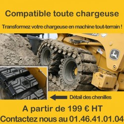 Chenilles sur pneus pour chargeuse en conditions difficiles