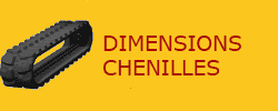 Dimensions des chenilles